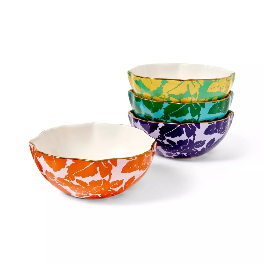 Floral Toile 4pc Dining Bowl Set - DVF for Target NWT